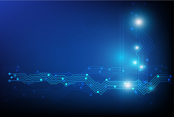 蓝色信息数码高科技创意背景