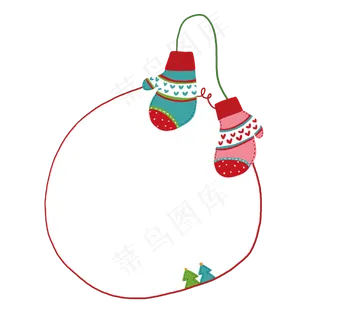 卡通边框 卡通彩色框  手绘对话框 可爱边框 免抠