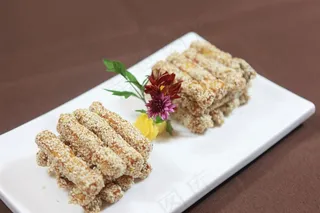 芝麻薯条美食素材