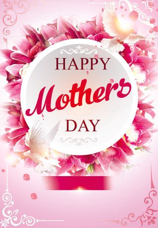 母亲节贺卡花卉素材