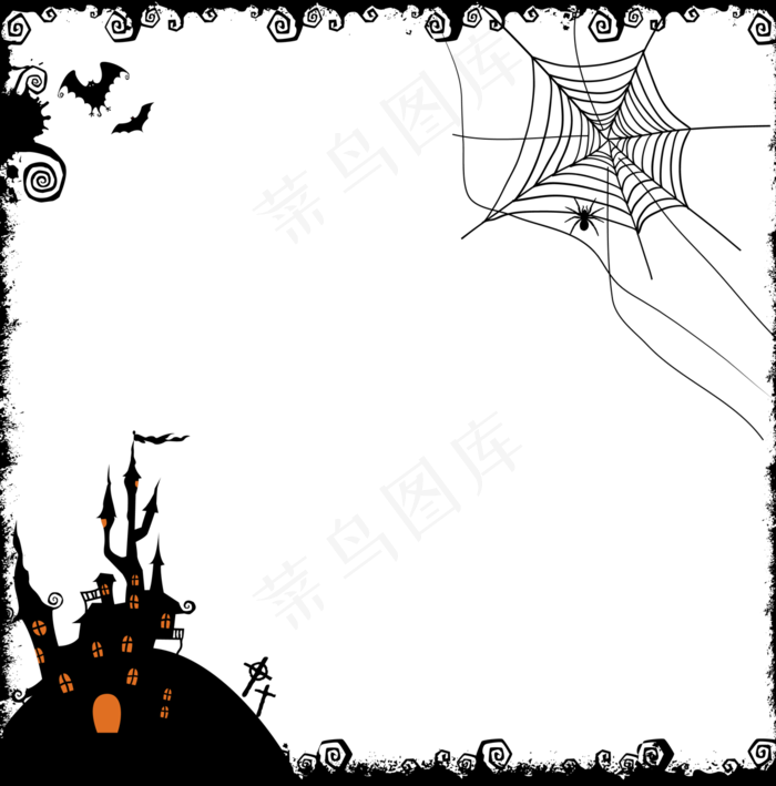 万圣节边框万圣节元素像框