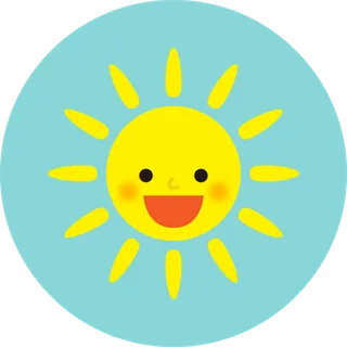 卡通风可爱太阳