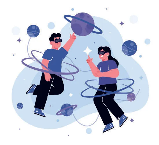 时尚大气元宇宙VR虚拟现实AR网页Banner海报设计模板AI矢量图素材eps,ai矢量模版下载