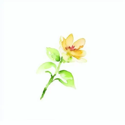 一枝小花png免抠(2048x2048)