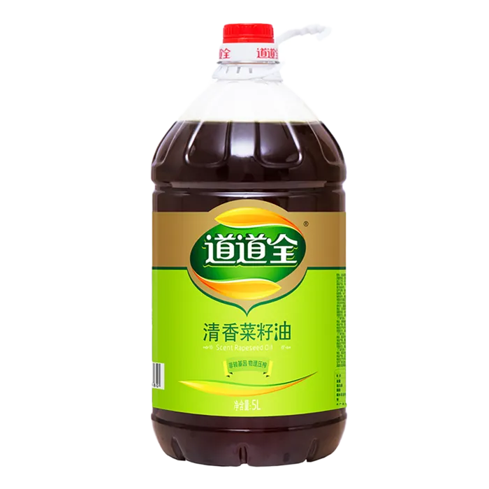 道道全清香菜籽油5升超市商品白底图免抠实物摄影png格式图片透明底