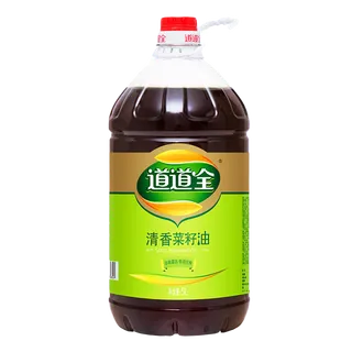 道道全清香菜籽油5升超市商品白底图免抠实物摄影png格式图片透明底