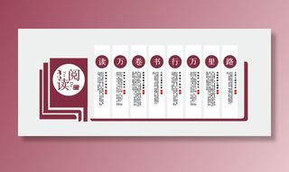 校园文化墙阅读室文化墙