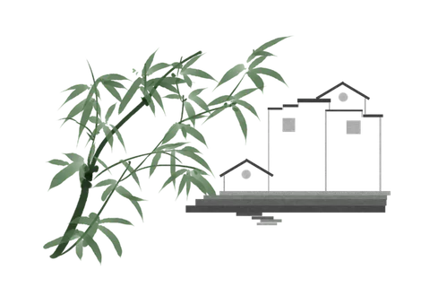 竹子水墨画中国风国画墨水书法竹子画