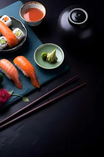 日式美食寿司背景