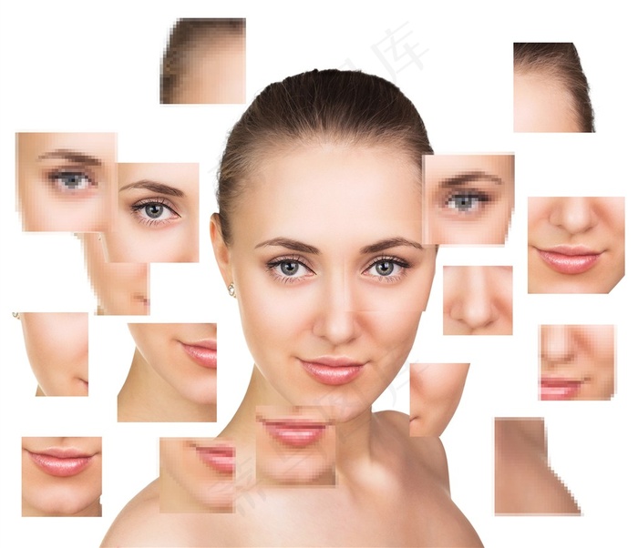 脸部细分特写图片美容图片