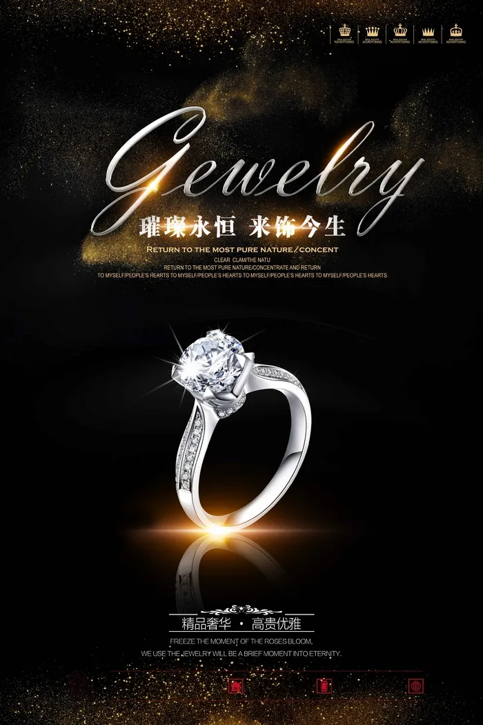 珠宝首饰12psd模版下载