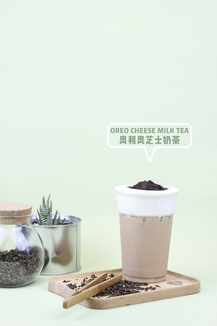 奶茶照片拍摄果汁奥利奥芝士奶茶