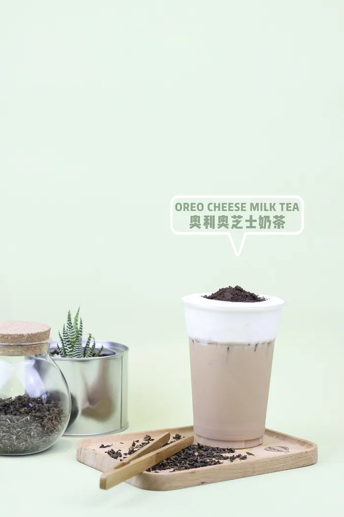 奶茶照片拍摄果汁奥利奥芝士奶茶