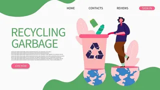 英文环保宣传海报PSD模板