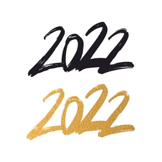 设计 2022 数字 新年 素材