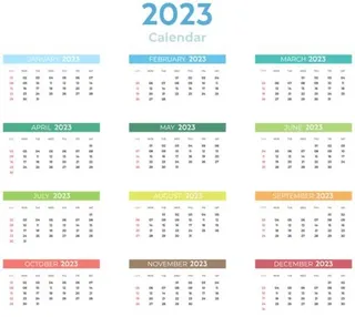 2023 年日历 PNG免抠