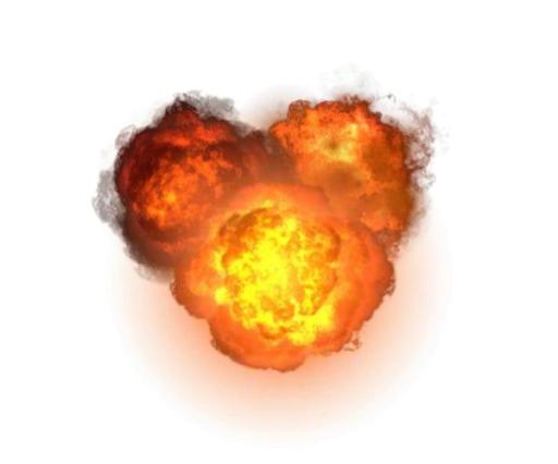 爆炸 PNG免抠(600x500)