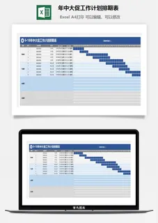 618年中大促工作计划排期表 618年中大促工作计划排期表