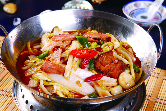 干锅美食焖锅湘菜麻辣香辣纸锅干锅娃娃菜 