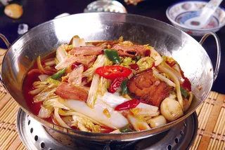 干锅美食焖锅湘菜麻辣香辣纸锅干锅娃娃菜 