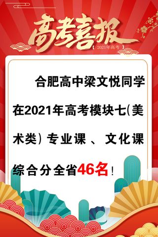 高考喜报红色表彰