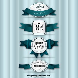 套丝带标签矢量免费下载(AI)16141-NQQXM1