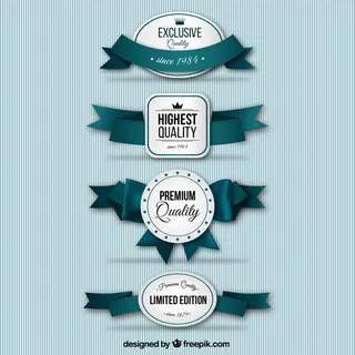 套丝带标签矢量免费下载(AI)16141-NQQXM1