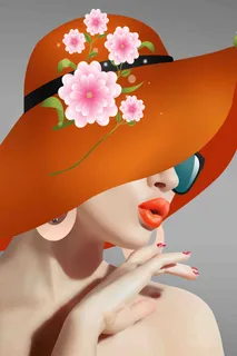 北欧美女装饰画 