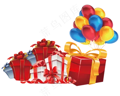 礼物礼盒礼包免扣PNG