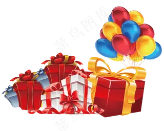 礼物礼盒礼包免扣PNG
