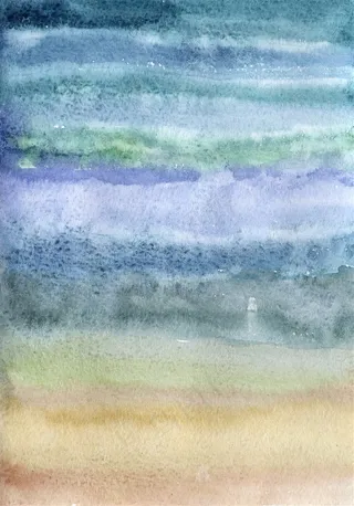 美丽的水彩绘画景色大图