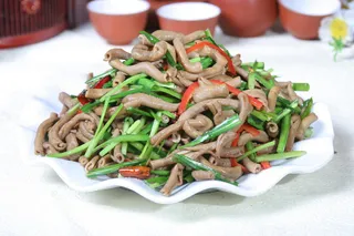 韭菜炒鹅肠 (2)