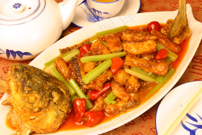粤菜1462金盆红袍鱼条