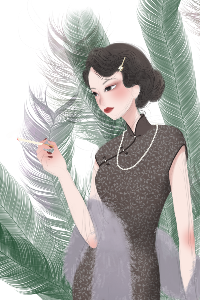 传统旗袍美女 (154)