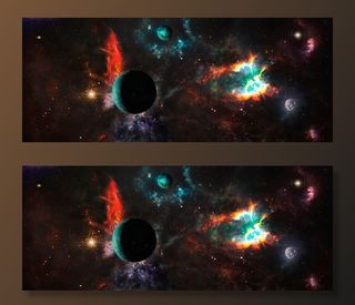 元宇宙世界天空风景背景墙