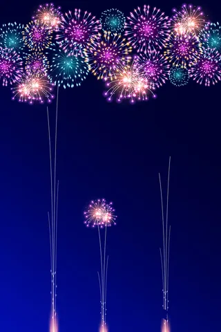 梦幻烟花背景设计