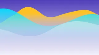 极简剪纸波浪弥散光渐变背景图设计素材