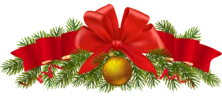 圣诞节冷杉铃铛花束饰品礼物盒免抠