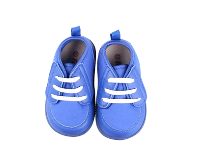 鞋子蓝色实物