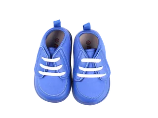 鞋子蓝色实物