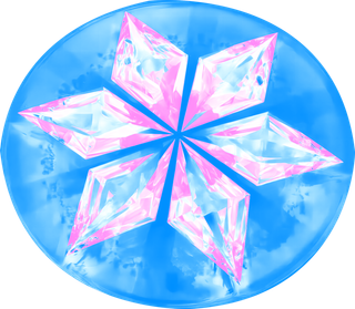 水晶盘免抠图粉蓝