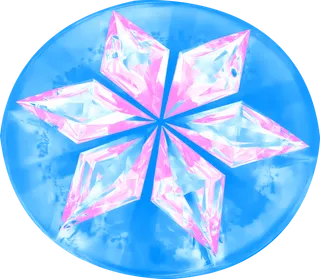 水晶盘免抠图粉蓝