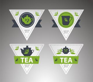 免抠茶叶主题标签