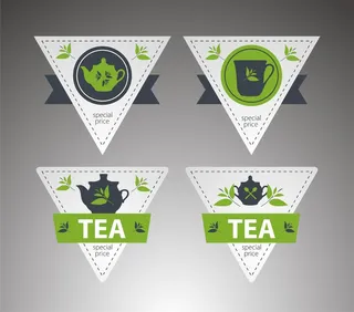 免抠茶叶主题标签