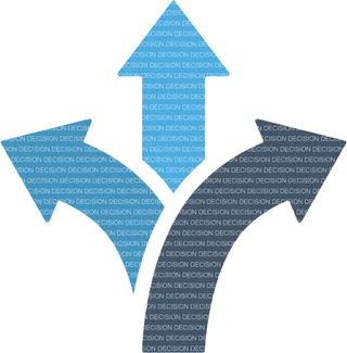 分路口卡通箭头