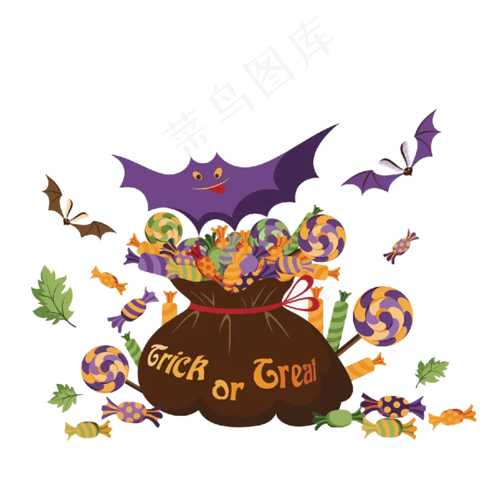 卡通万圣节节日糖果