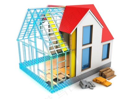 正在拆除的房屋建筑物模型