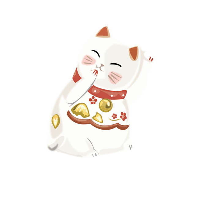 猫咪卡通招财
