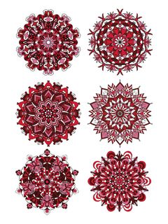 中国风古典民族风手绘曼陀罗花纹圆形插画AI矢量装饰图案PSD素材