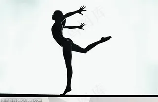 比赛运动-木马上体操者